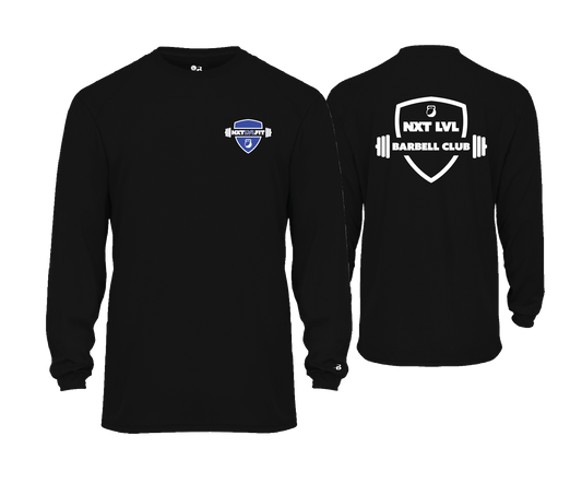 NXT LVL FIT - BARBELL CLUB - DTF | Unisex Long Sleeve Performance Tee