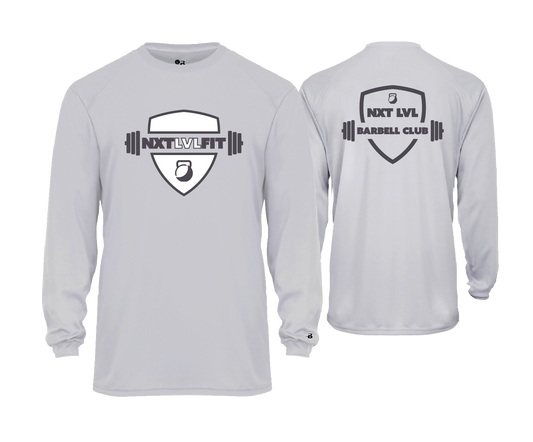 NXT LVL FIT - BARBELL CLUB - DTF | Unisex Long Sleeve Performance Tee