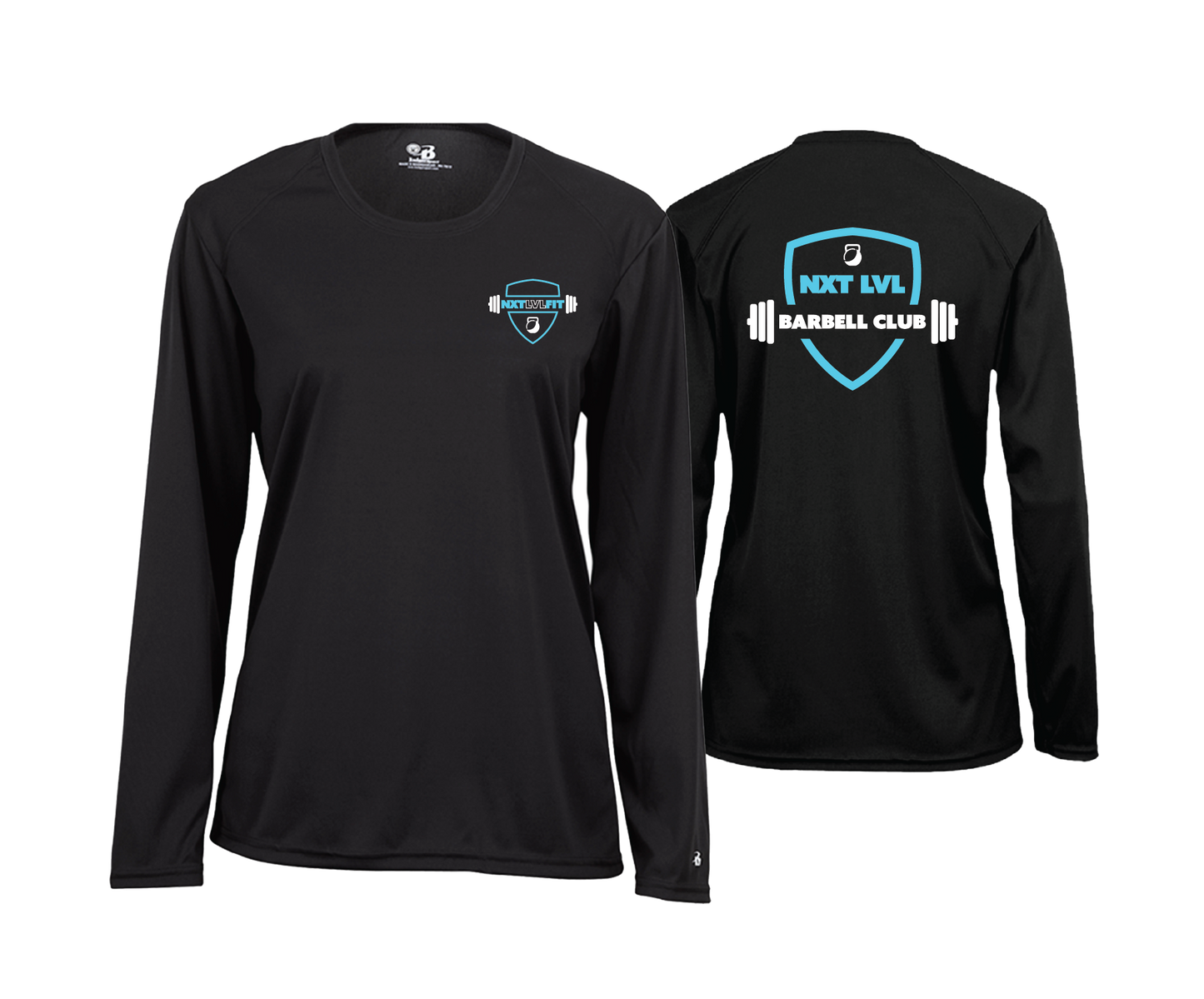 NXT LVL FIT - Barbell Club - DTF | Women's Long Sleeve Performance Tee