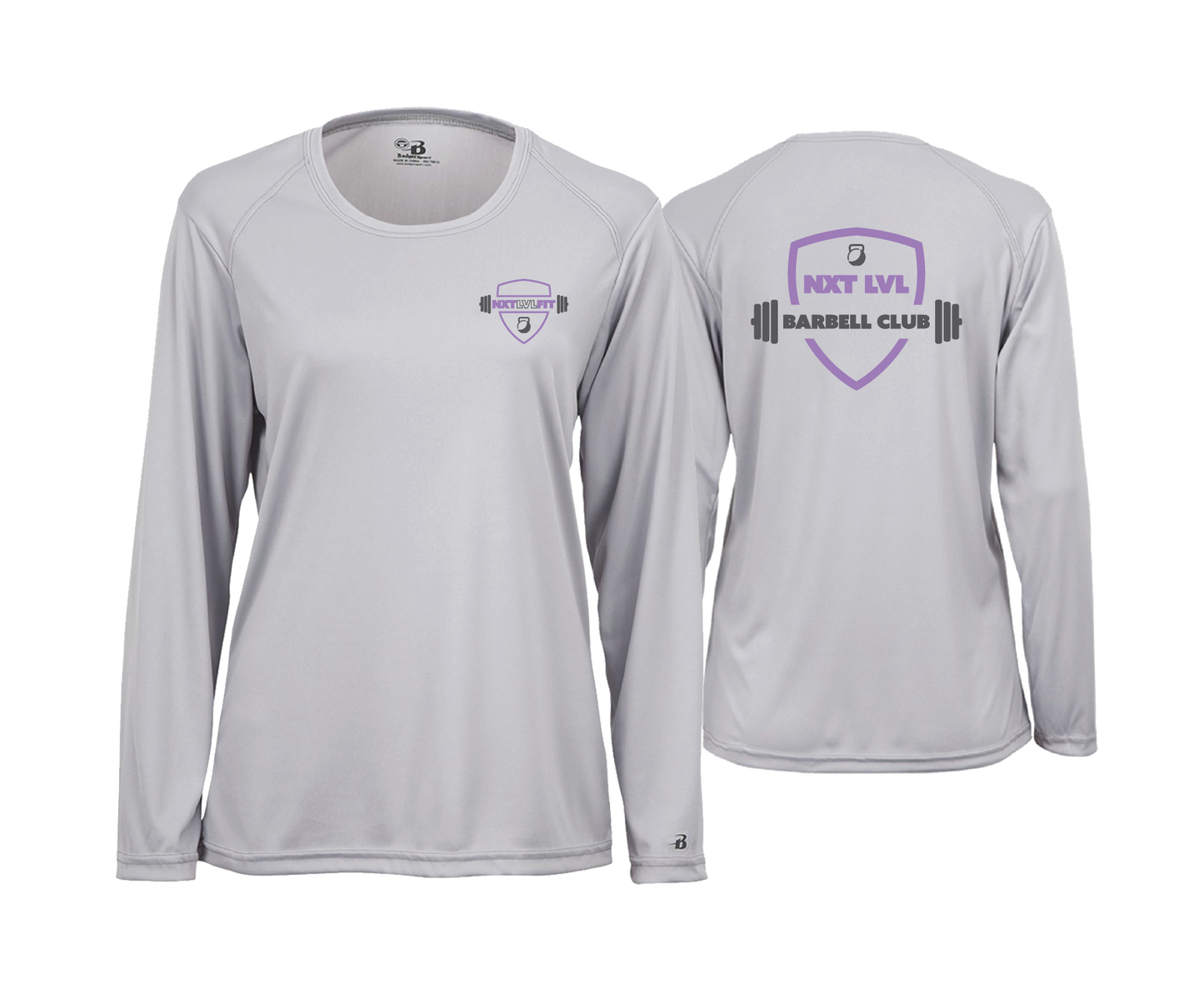 NXT LVL FIT - Barbell Club - DTF | Women's Long Sleeve Performance Tee