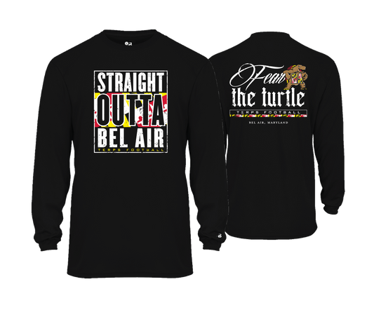 Bel Air Terps - STRAIGHT OUT OF BEL AIR | FEAR THE TURTLE - DTF Unisex Performance Tee