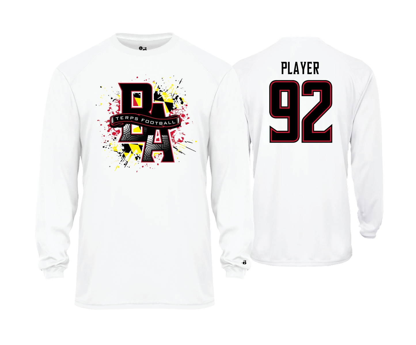 Bel Air Terps - | WHITE | TERPS NATION | CUSTOM - DTF Unisex Performance Tee