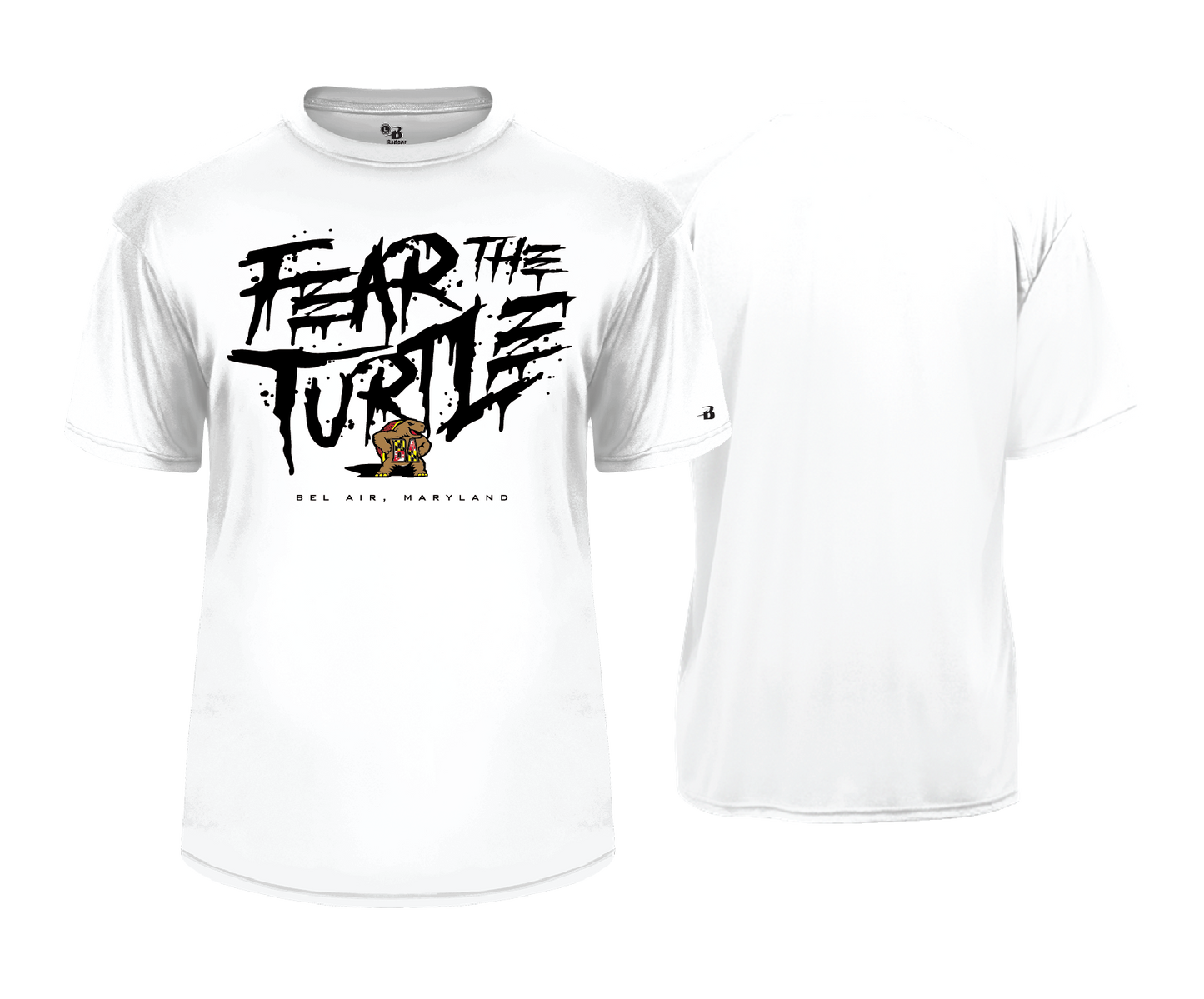 Bel Air Terps - FEAR THE TURTLE - DTF Unisex Short Sleeve Performance Tee