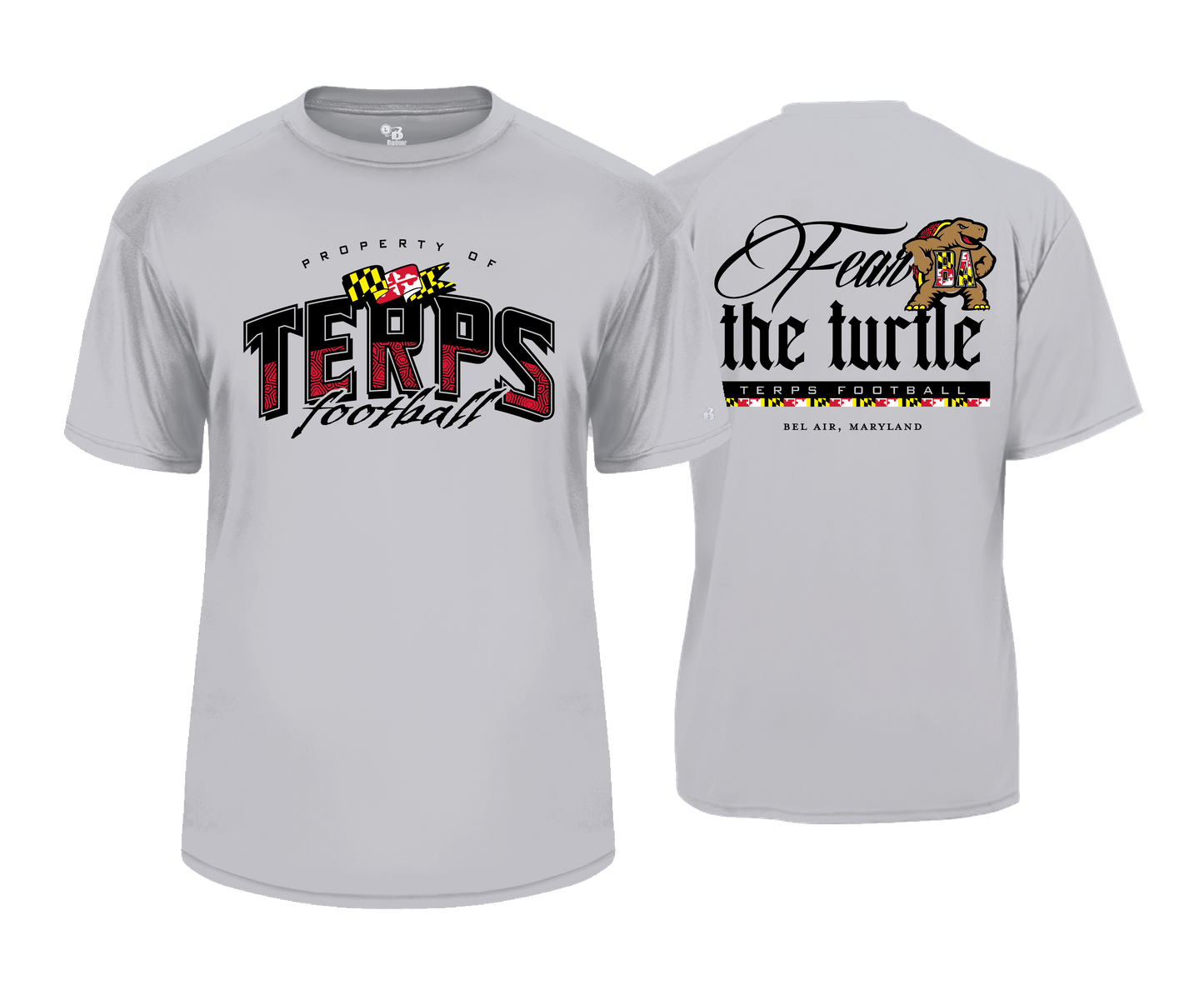 Bel Air Terps - PROPERTY OF TERPS | FEAR THE TURTLE - DTF Unisex Performance Tee