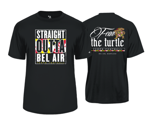 Bel Air Terps - STRAIGHT OUT OF BEL AIR | FEAR THE TURTLE - DTF Unisex Performance Tee