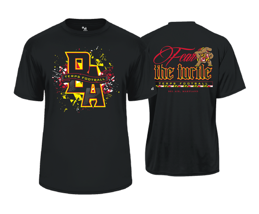Bel Air Terps - | BLACK | TERPS NATION | FEAR THE TURTLE - DTF Unisex Performance Tee