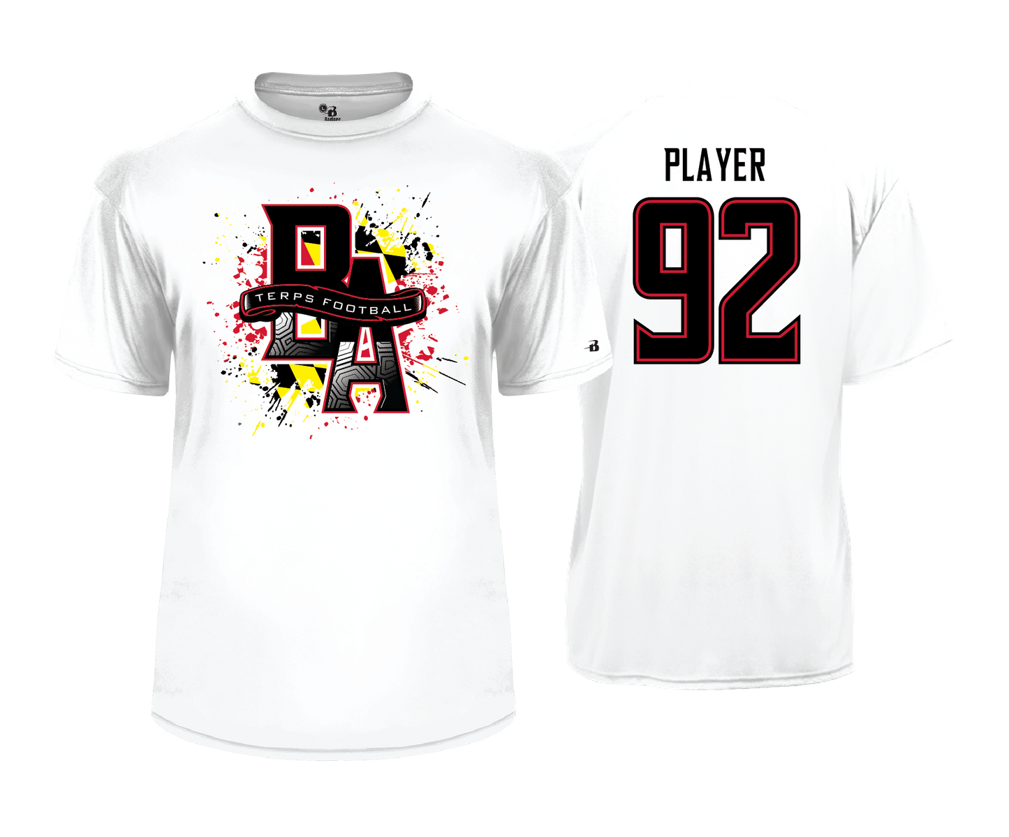 Bel Air Terps - | WHITE | TERPS NATION | CUSTOM - DTF Unisex Performance Tee