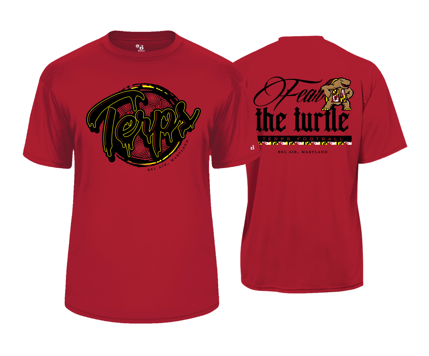 Bel Air Terps - THE RED ZONE | FEAR THE TURTLE - DTF Unisex Performance Tee