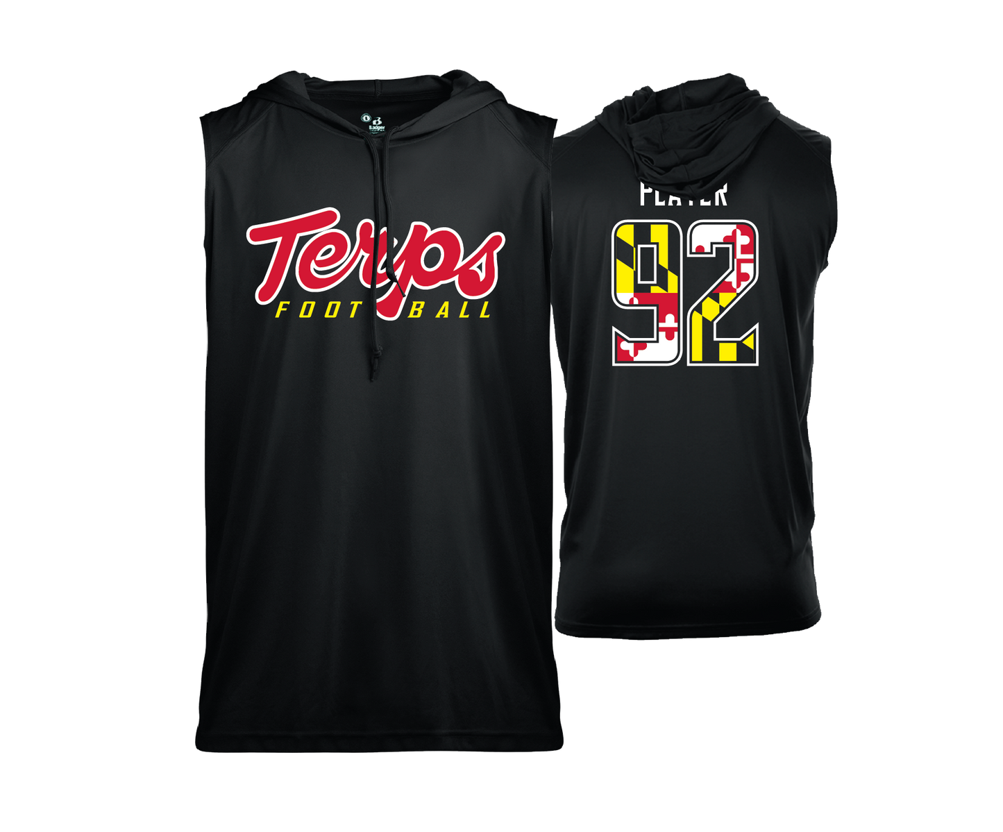 Bel Air Terps - DTF | Men's Sleeveless Hooded Performance Tee