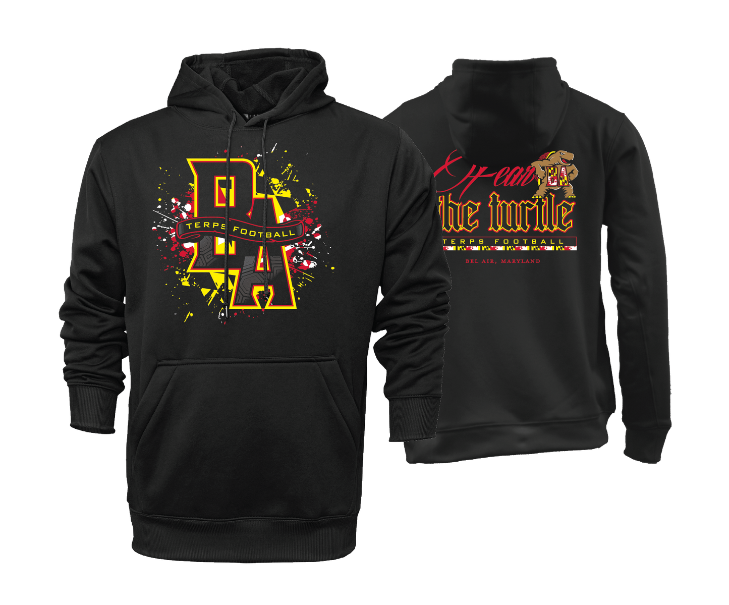 Bel Air Terps - Black - DTF | Unisex Hoodie