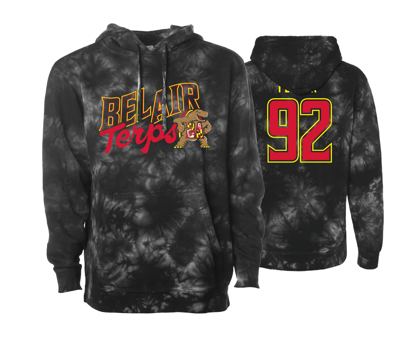 Bel Air Terps - DTF| Unisex Tie Dye Hoodie