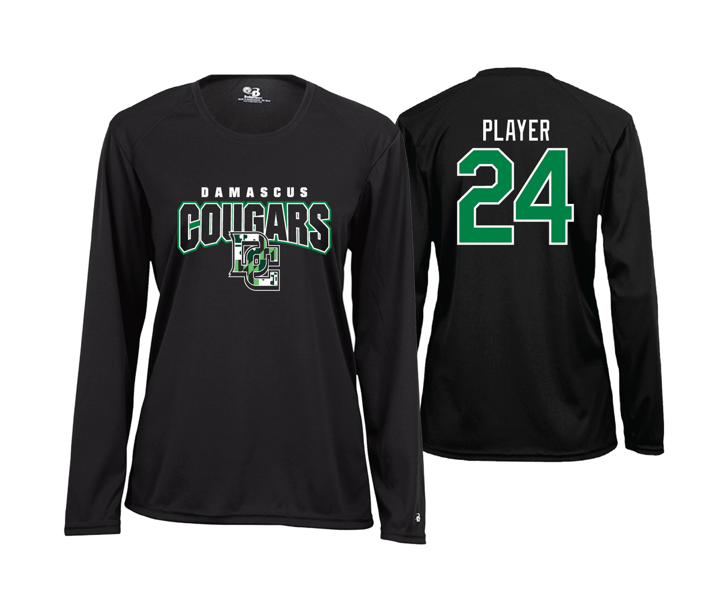 Damascus Cougars - DTF | Womens Long Sleeve Performance Tee