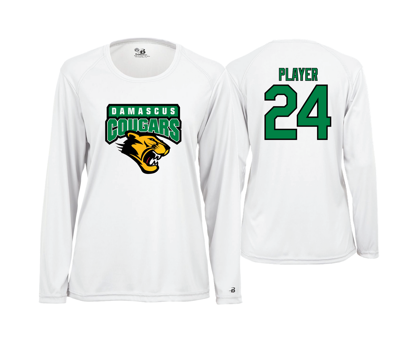 Damascus Cougars - DTF | Womens Long Sleeve Performance Tee
