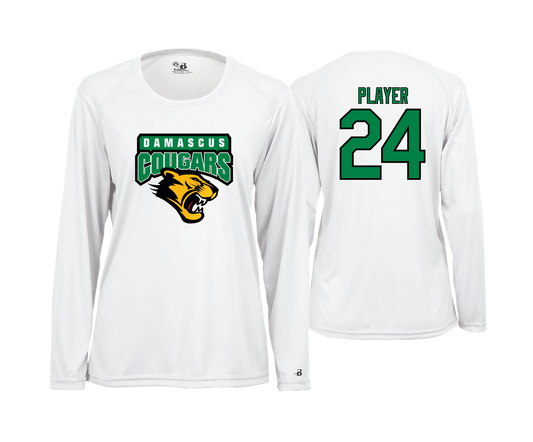 Damascus Cougars - DTF | Womens Long Sleeve Performance Tee