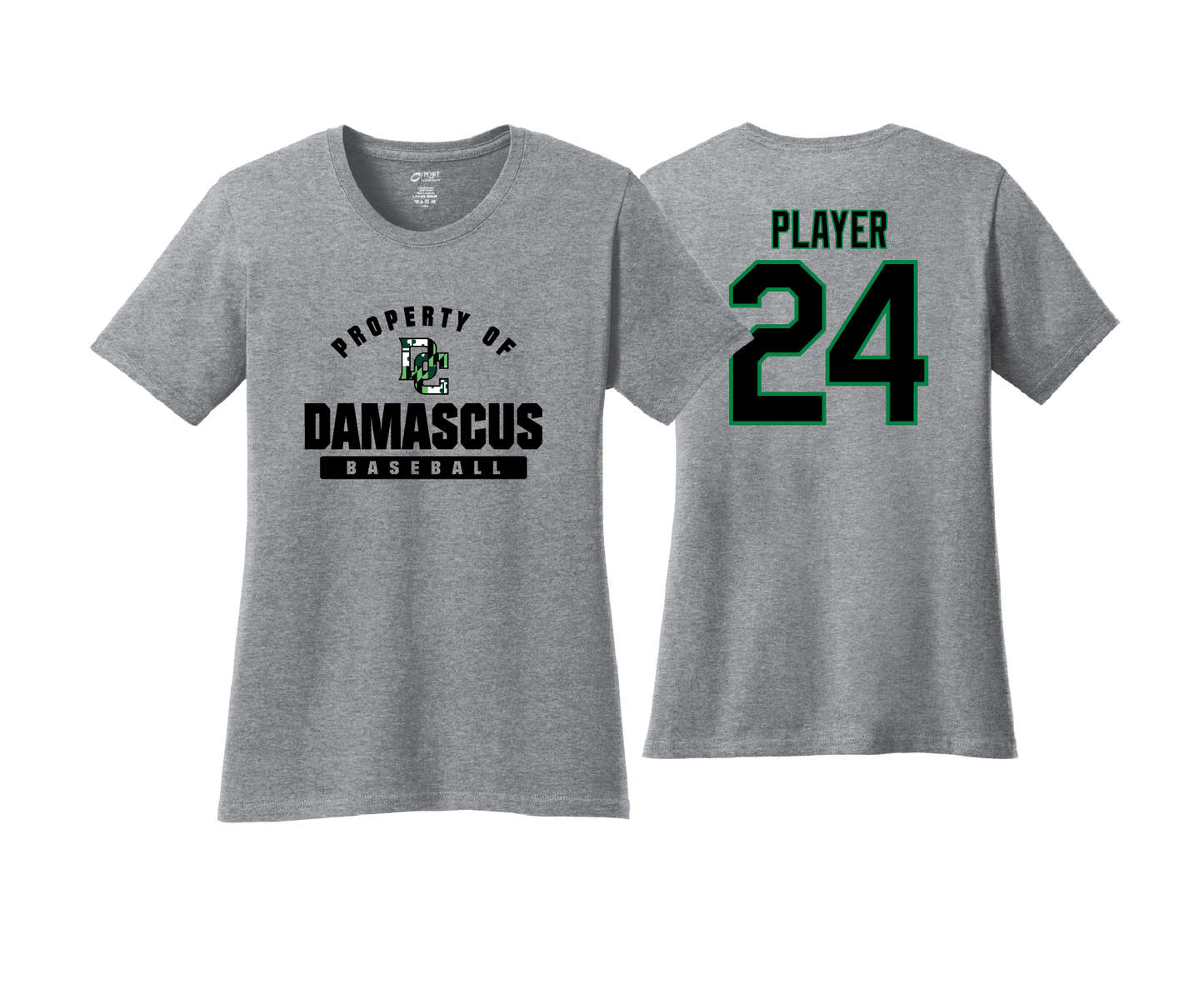 Damascus Cougars - DTF | Womens Short Sleeve Cotton Tee