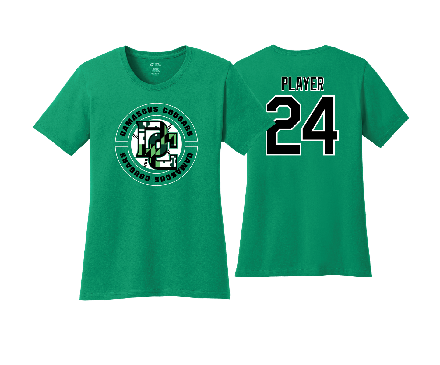 Damascus Cougars - DTF | Womens Short Sleeve Cotton Tee