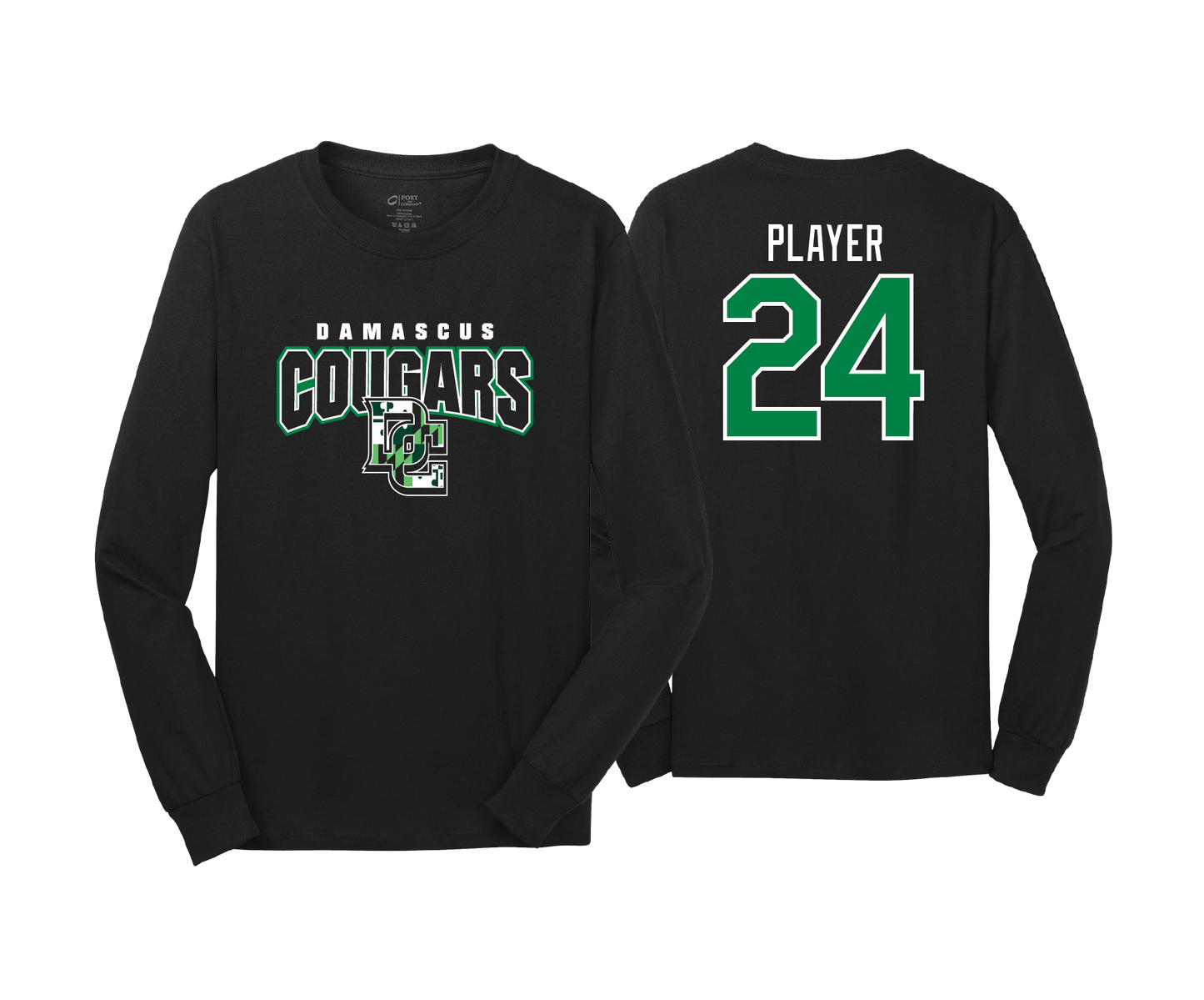 Damascus Cougars - DTF | Unisex Long Sleeve Cotton Tee