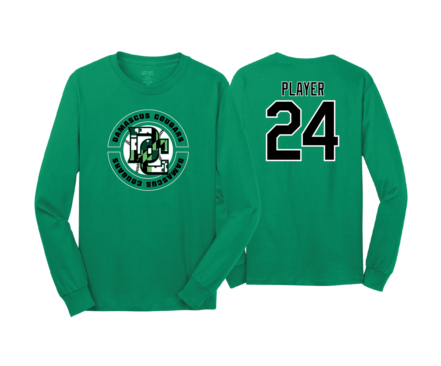 Damascus Cougars - DTF | Unisex Long Sleeve Cotton Tee