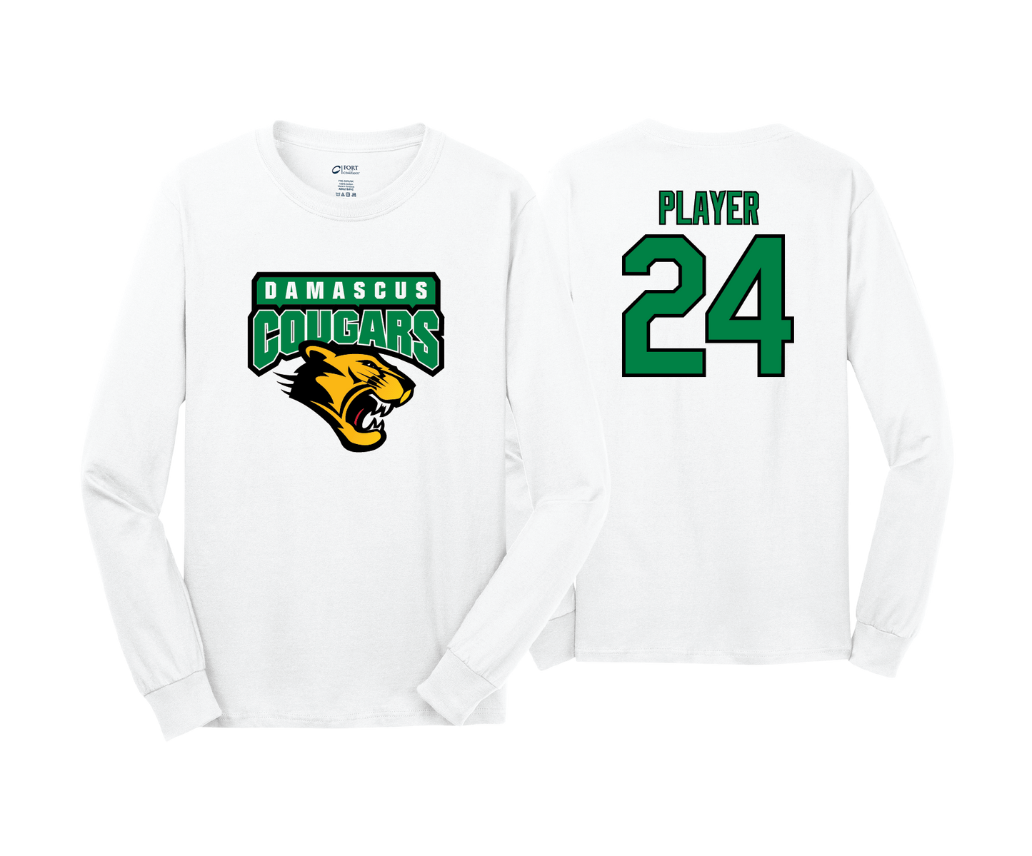 Damascus Cougars - DTF | Unisex Long Sleeve Cotton Tee
