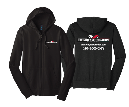 Economy Restoration - District ® Jersey Full-Zip Hoodie