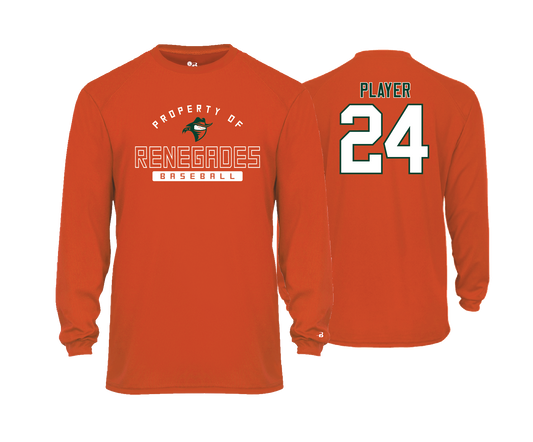 Renegades - ORANGE - DTF | Unisex Long Sleeve Performance Tee