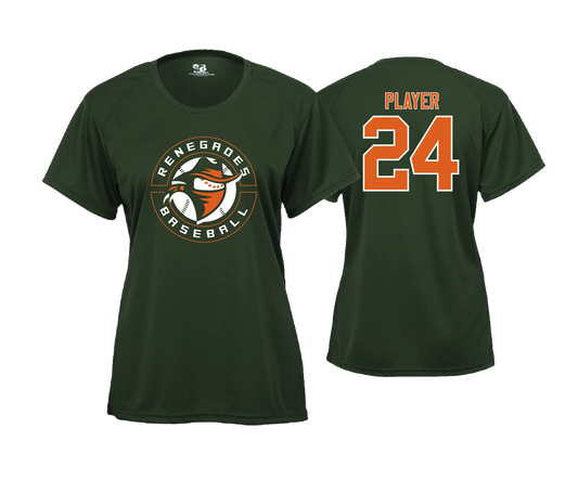 Renegades - Women's SS Green Performance Tee
