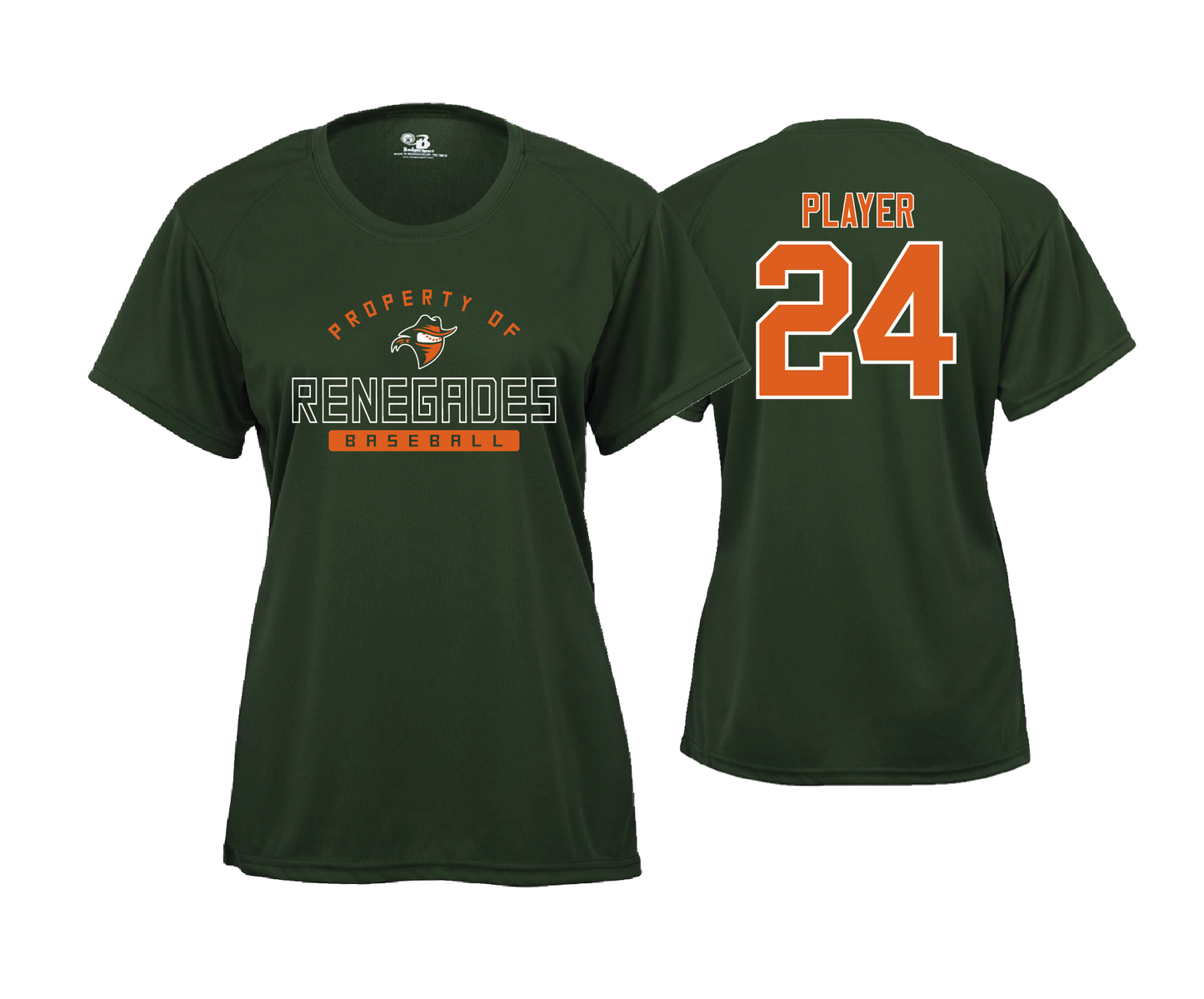 Renegades - Women's SS Green Performance Tee