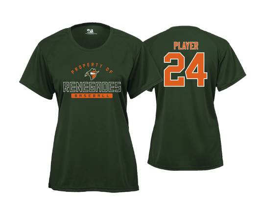 Renegades - Women's SS Green Performance Tee