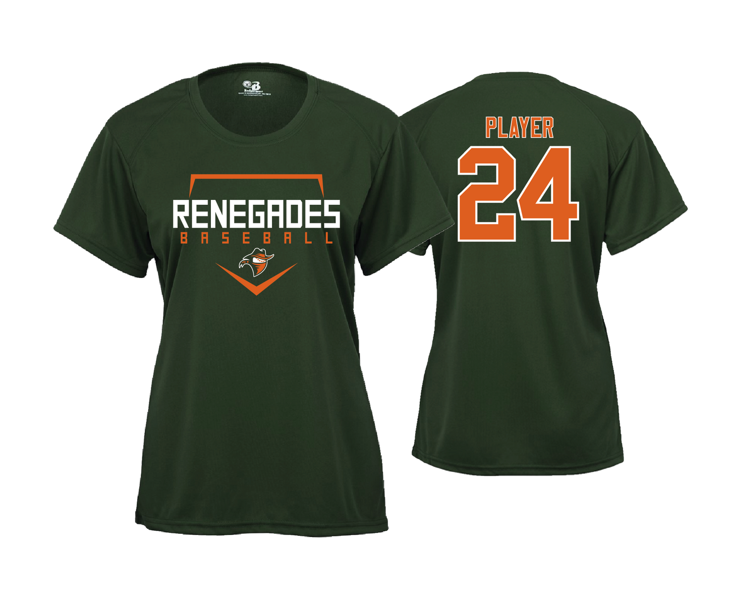 Renegades - Women's SS Green Performance Tee