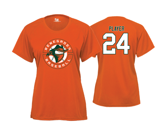 Renegades - Women's SS Orange Performance Tee
