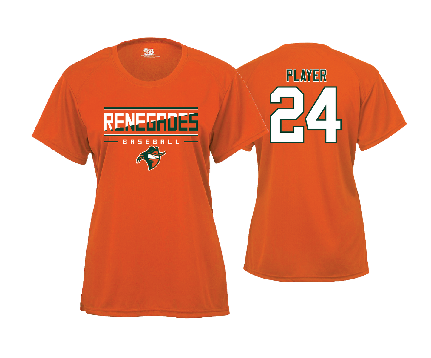 Renegades - Women's SS Orange Performance Tee
