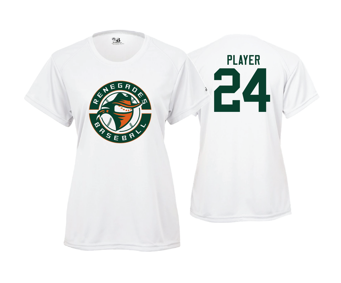 Renegades - Women's SS White Performance Tee