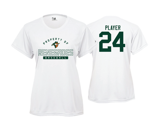 Renegades - Women's SS White Performance Tee
