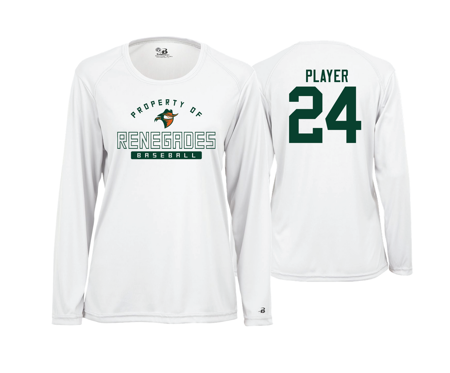 Renegades - White - DTF | Women's Long Sleeve Performance Tee