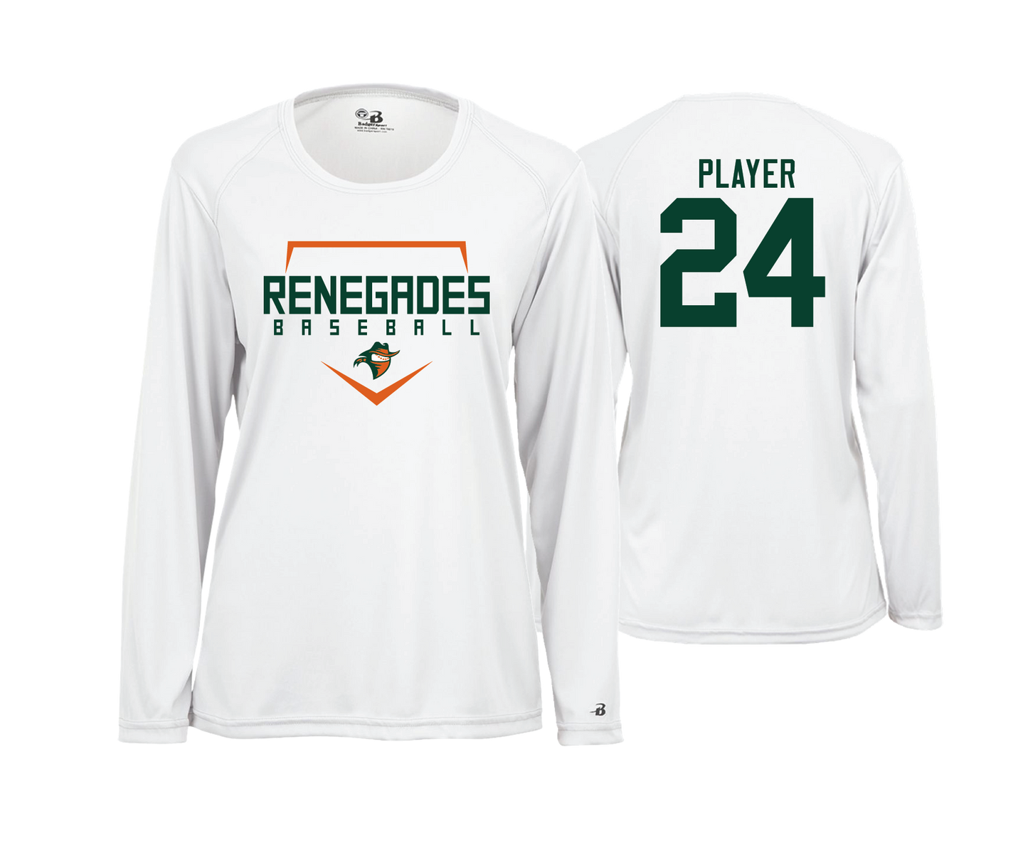 Renegades - White - DTF | Women's Long Sleeve Performance Tee