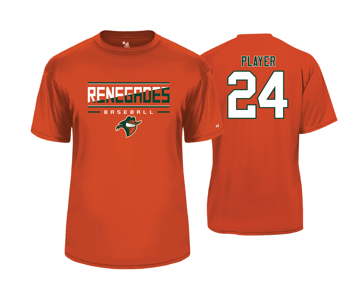 Renegades - Men's SS Orange Performance Tee
