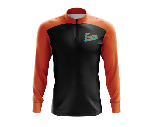 Bayside Breeze - FDS | Unisex Long Sleeve 1/4 Zip Batting Jacket