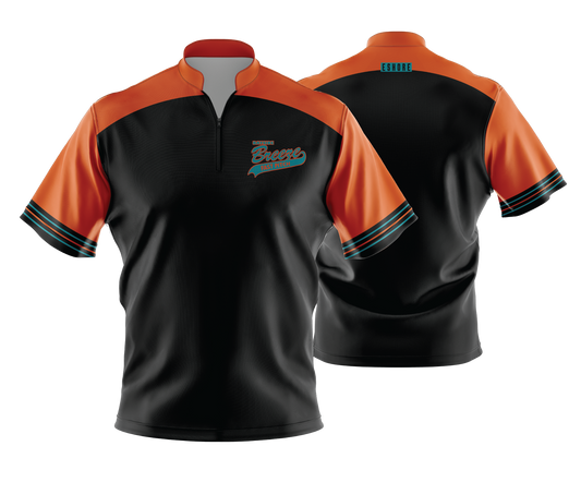 Bayside Breeze - FDS | Unisex Short Sleeve 1/4 Zip Batting Jacket