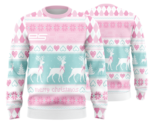 eShore Pink Ugly Christmas Sweater