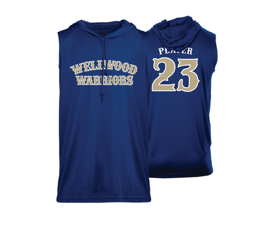 Wellwood Warriors - DTF | Men's Sleeveless Hooded Performance Tee