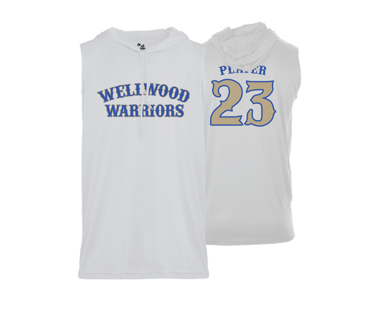 Wellwood Warriors - DTF | Men's Sleeveless Hooded Performance Tee