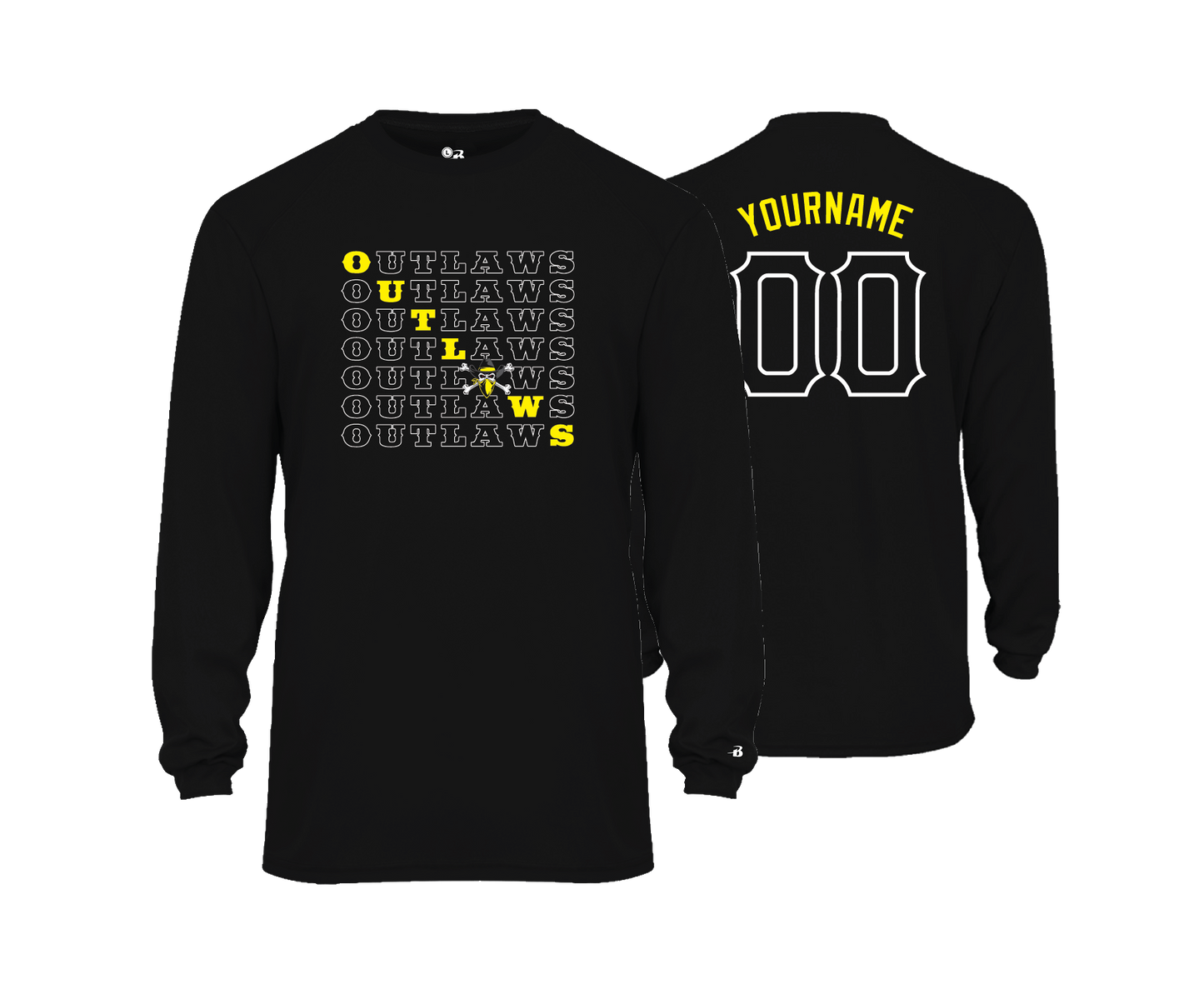 Keyser Outlaws- Long sleeve Performance Tee