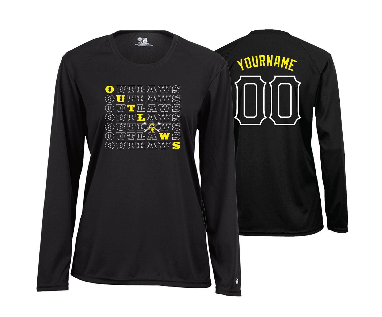 Keyser Outlaws - DTF | Women's Long Sleeve Performance Tee