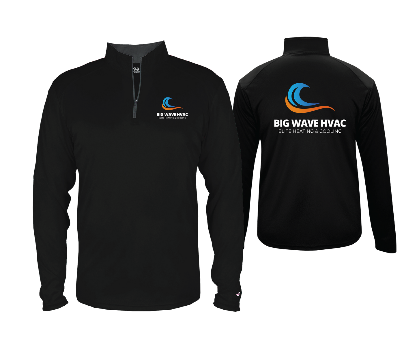 Big Wave HVAC - DTF | Men's Long Sleeve Performance 1/4 Zip