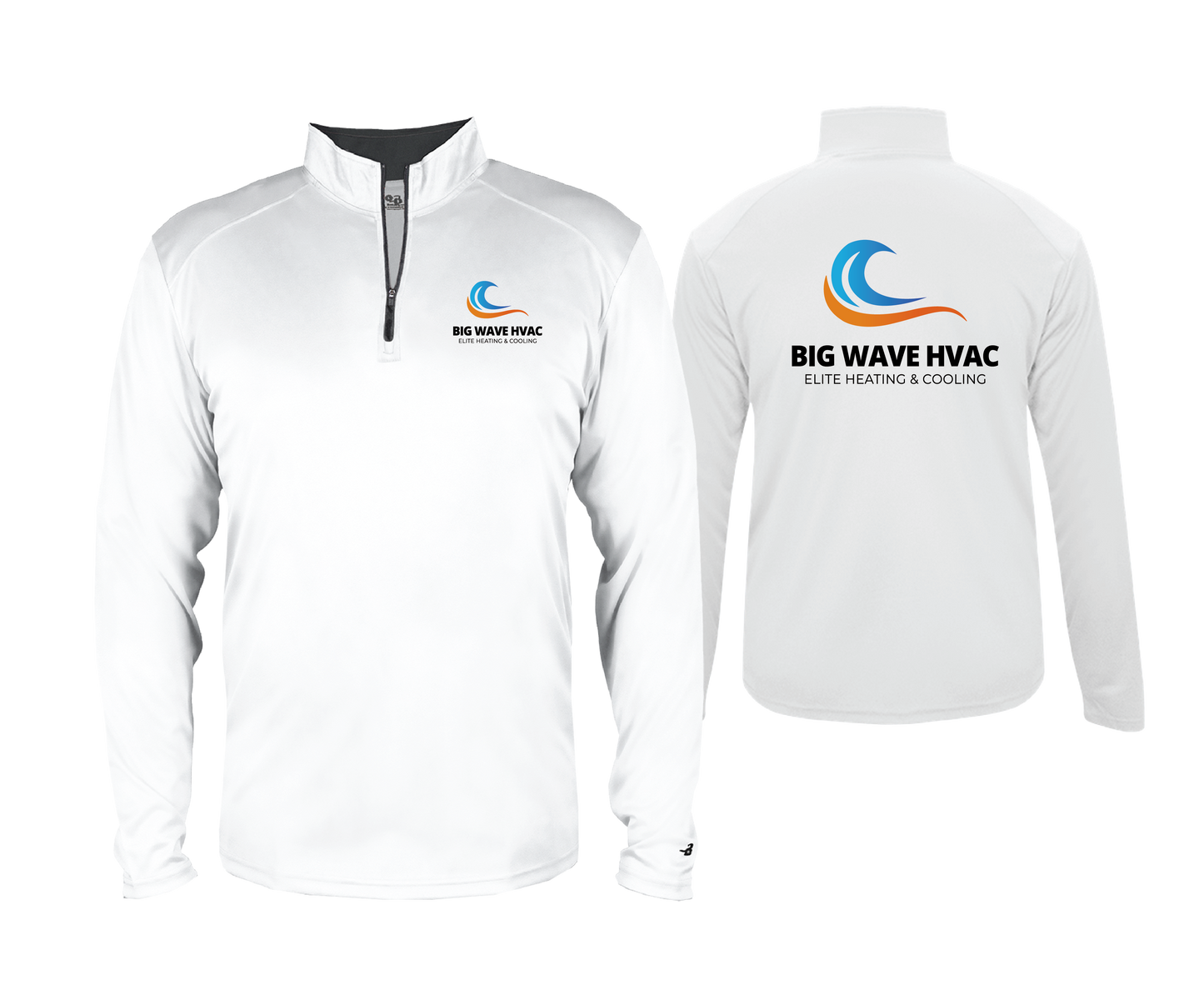 Big Wave HVAC - DTF | Men's Long Sleeve Performance 1/4 Zip