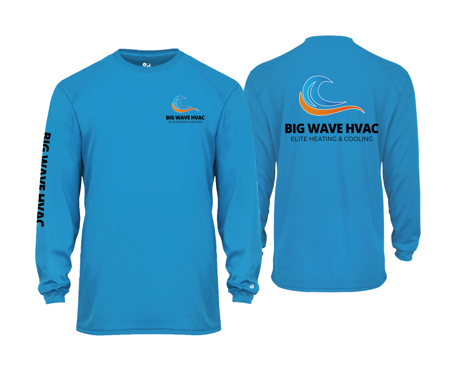 Big Wave HVAC - DTF | Unisex Long Sleeve Performance Tee