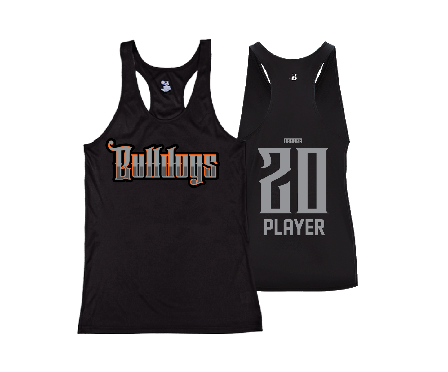 Bowie Bulldogs 14U - DTF | Women's Performance Racerback