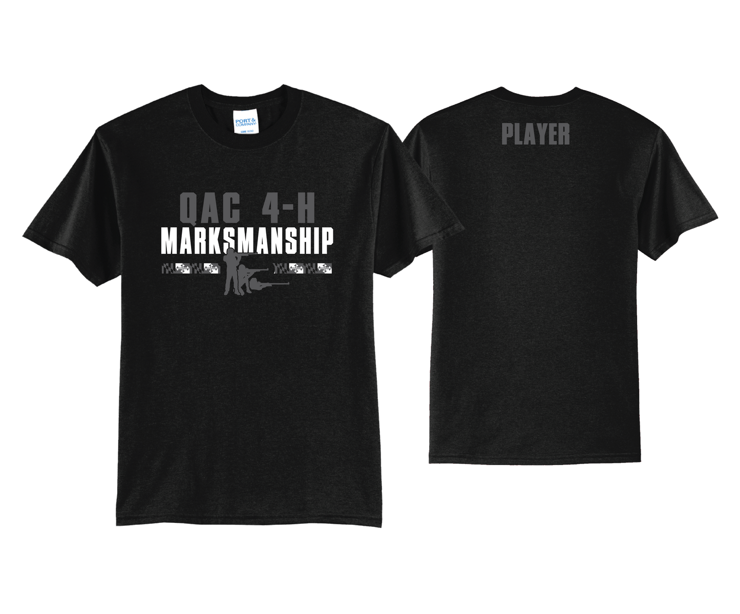 QAC 4-H Marksmanship - DTF Unisex Short Sleeve Cotton Tee