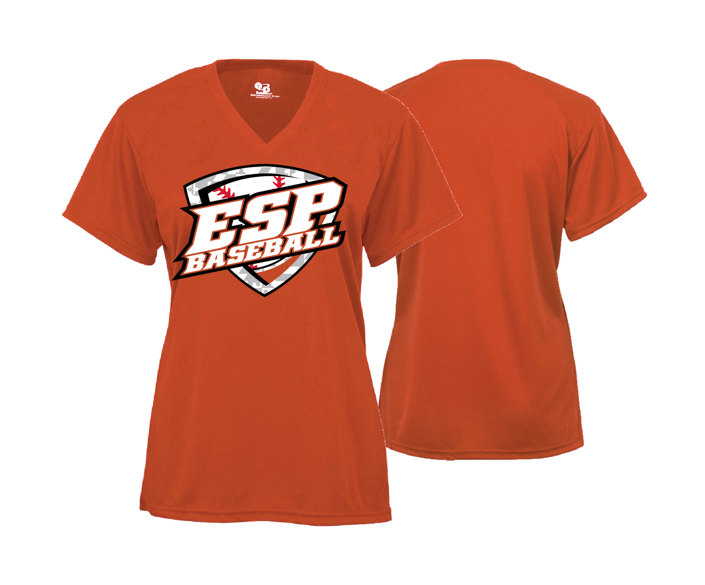 ESP Baseball Women's V Neck Performance Tee