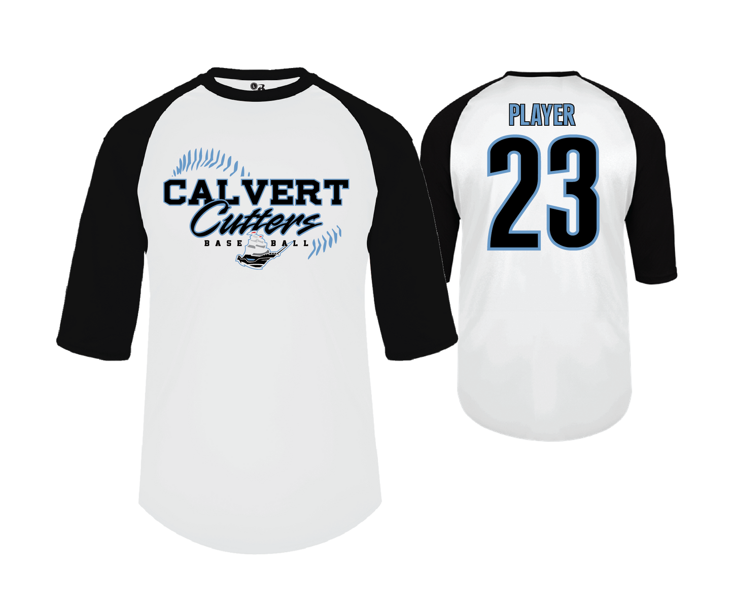 Calvert Cutters - DTF | Unisex Performance Baseball Tee